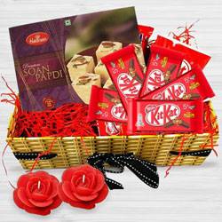 Festive Time Gift Basket of Assortments to World-wide-diwali-chocolates.asp