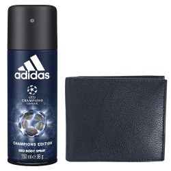 Set of Richborn Leather Wallet and Addidas Deo to India