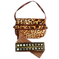 Amazing Leona Sling Bag from Avon With Best Sister Homemade Chocolates to Hariyana