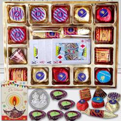 Handmade Chocolates with Playing Cards to Diwali-gifts-to-world-wide.asp