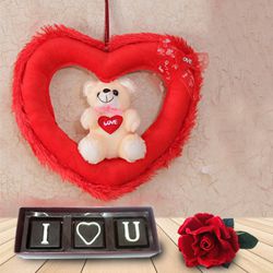Charming Chocolates and Teddy Bear for Celebration to India