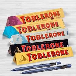 Marvelous Toblerone Chocolates with 2pcs Ball Point Pen