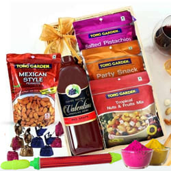 Delicious Assorted Dry Fruits n Grape Drink Gift Hamper