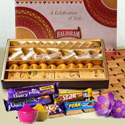 Delicious Sweets n Chocolates Gift Combo for Holi