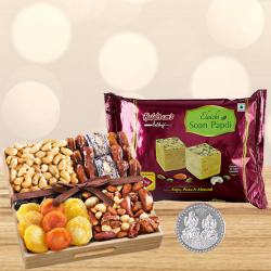 Pleasant Haldiram Sweets and Dry Fruits, Silver Plated Coin