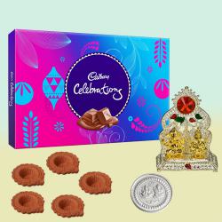 Joyful Diwali Gift of Cadbury Celebration n Religious Mandap to Sivaganga
