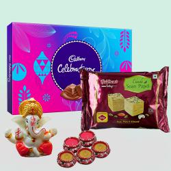 Delicious Cadbury Celebration with Haldiram Mithai n Ganesha Idol to Rajamundri