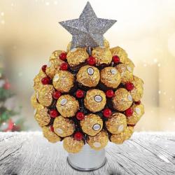 Amazing Ferrero Rocher Christmas Bouquet to Dadra and Nagar Haveli