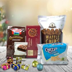 Delicious Waffers, Waffles, Cookies n Crackers Gift for Christmas to Hariyana
