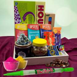 Remarkable Holi Gaming Party Gift Hamper with Free Herbal Gulal