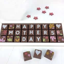 Personalized Gift of Mothers Day Handmade Chocolate to Lakshadweep