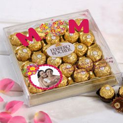 Mothers Day Special Personalized Ferrero Rocher Box to Lakshadweep