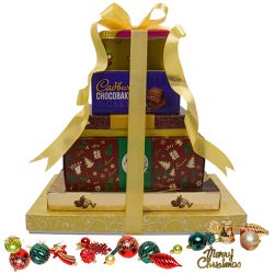 Christmas Special Chocolate N Gourmet Tower Combo to Hariyana