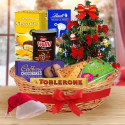 Excellent Expression X-Mas Chocolate Gift Basket to Marmagao
