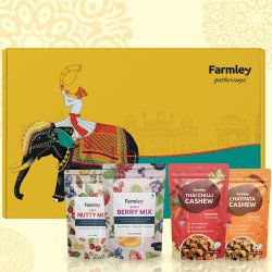 Irresistible Nutty N Berry Mix with Flavored Cashews Pack by Farmley to India