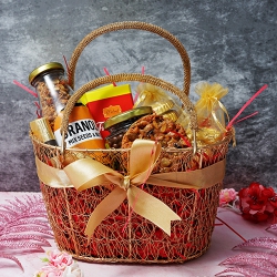 Chocolaty Cookies Gift Basket for Mom to Marmagao