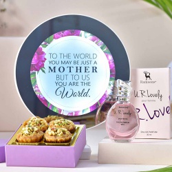 Sweet Aromatic Gift for Mom with Secret Message Mirror to Punalur