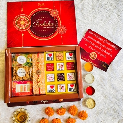 Chocolaty Raksha Bandhan Wishes Hamper