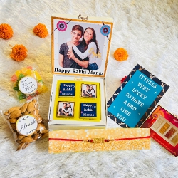 Personalize Rakhi Combo Gift for Brother