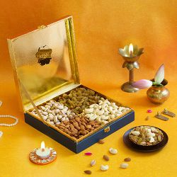 Festive Nut Trio Delight Gift Box to India