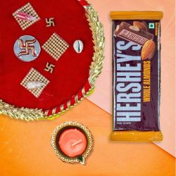 Diwali Elegance  Chocolates, Diya  N  Wishes to Hariyana