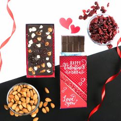 Delectable Flavoured Valentine Chocolate Bar to Lakshadweep