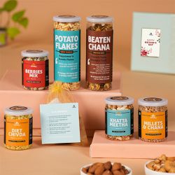 Taste of Love  Mothers Day Premium Snack N Grow DIY Kit to Lakshadweep