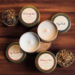 Deluxe Tea N Soy Wax Candle Combo Set to Nagercoil