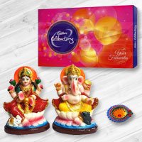 Ganesh Lakshmi with Cadburys Celebration to India