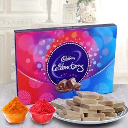 Share Happiness with Haldirams Kaju Katli and a Box of Cadburys Celebrations