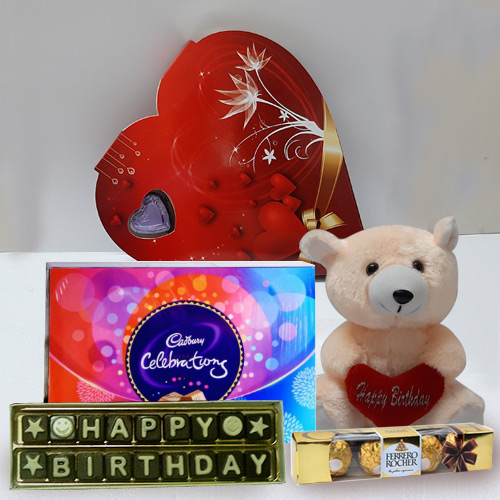 Birthday Special Wishes with Teddy and Chocolate H... to Rajamundri