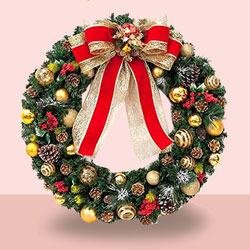 Adorning Christmas Wreath to Sivaganga