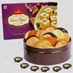 Diwali Sweets with Cookies n Free Diyas