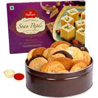Gift of Cookies N Haldirams Soan Papdi