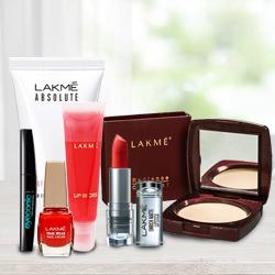 Marvelous Lakme Make Up Gift Hamper for Women to Sivaganga