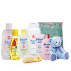 Wonderful Johnson Baby Care Pack with Teddy to Alwaye