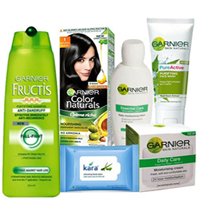 Attractive Women Skin N Hair Care Hamper from Garnier to Andaman and Nicobar Islands