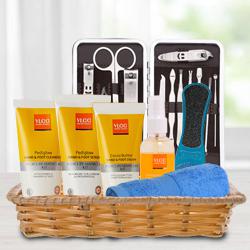 Gorgeous VLCC Foot Care Products in Basket to India