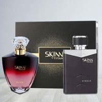 Exclusive Titan Skinn Nude and steele Fragrances Pair to Tirur