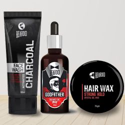 Marvelous Beardo Men Grooming Essentials Hamper to India
