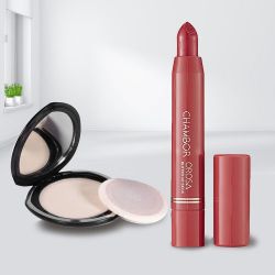 Remarkable Chambor Compact N Lip Stick Set to Punalur