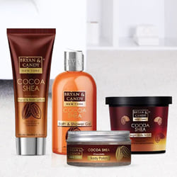 Exquisite Bryan N Candy New York Cocoa Shea Bath Tub Kit to India