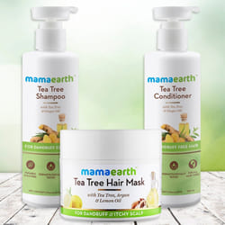 Glow with Mamaearth Tea Tree Anti Hair Freez Spa Kit to Alwaye