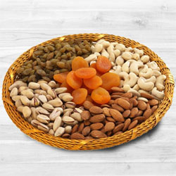 Traditional Dry Fruits Basket for loving Mother