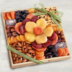 Fabulous Mothers Day Special Dry Fruits Assortment in Tray to Rajamundri