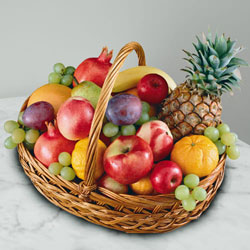 Finely-Textured Seasonal Fruits Basket for Mothers Day to Rajamundri