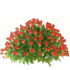 Arrangement of bright Red Roses to Sivaganga