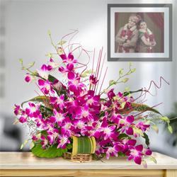 Bunch of stunning fresh 10 Orchids to Ambattur