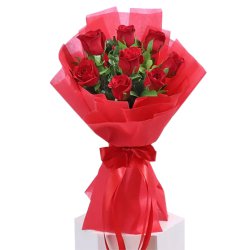 Aromatic Red Roses Bouquet to India