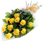 Dramatic Love in My Heart Yellow Roses Bouquet